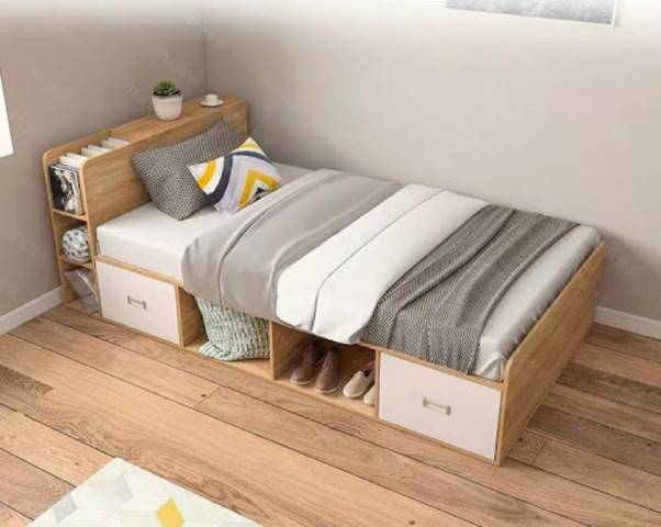 thiết kế giường ngủ thông minh 