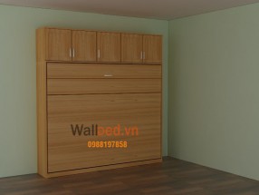 Giường 1,6x2m ngang kết hợp tủ WBN16