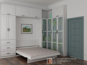 Giường tủ kết hợp giá sách WBT22