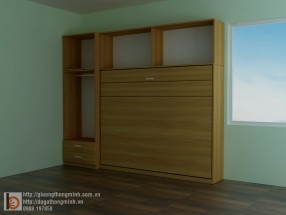 Giường kết hợp tủ gỗ MFC WBT24